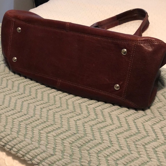 Authentic Coach Garnet Leather Handbag - Picture 8 of 9